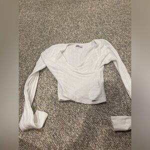 small longsleeve white holister shirt